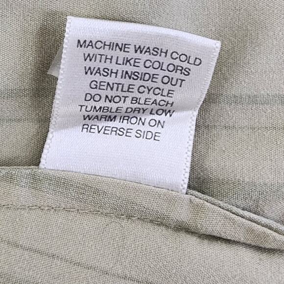 Christopher & Banks Green striped embroidered Buttoned Up Blouse W Size Small - Picture 10 of 10